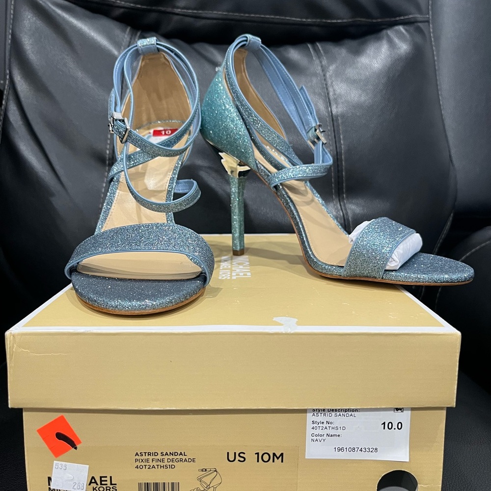 Michael Kors Sparkling Blue Heels
